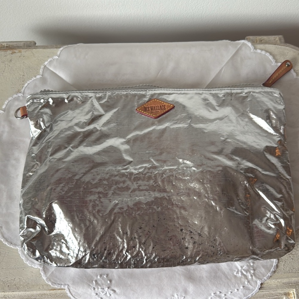 MZ Wallace Silver Quilted Backpack - Picture 8 of 13